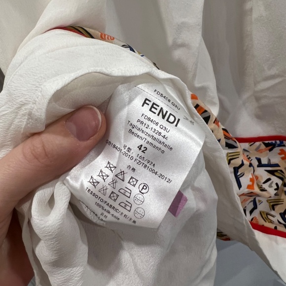 Fendi silk monogram dress - Picture 12 of 15